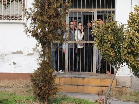 window in the male section 