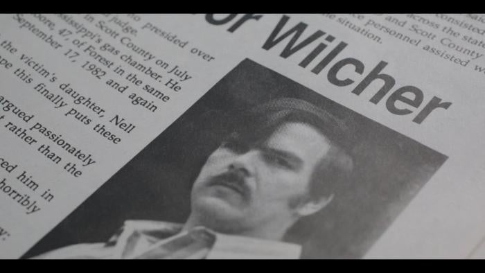 A newspaper article about Bobby Wilcher, sentenced to death for killing to women. © 2017 Florent Vassault