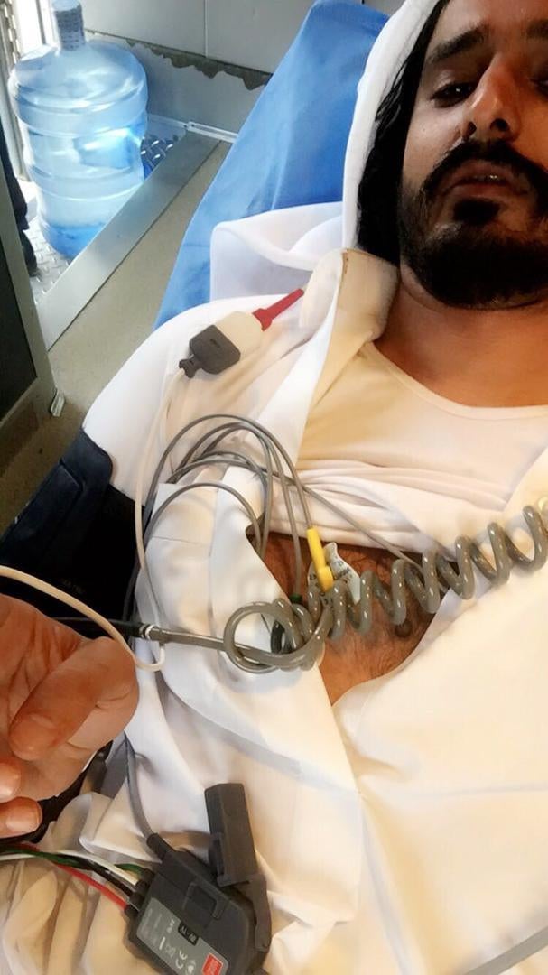 A family member of Zayed al-Marri told Human Rights Watch that Qatari authorities took him from the border to a hospital in Doha for treatment on the evening of June 22, but returned him to the border zone the next day. © 2017 Private