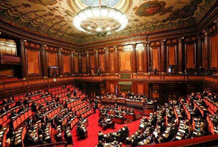 Newly appointed Italian Prime Minister Paolo Gentiloni speaks before a confidence vote at the Senate in Rome, Italy December 14, 2016. 
