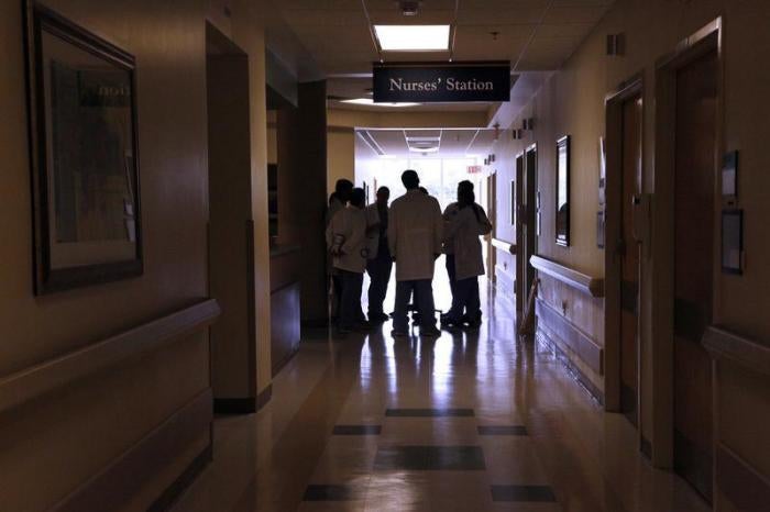 A group of Doctors meet in the University of Mississippi Medical Center in Jackson, Mississippi October 4, 2013. 
