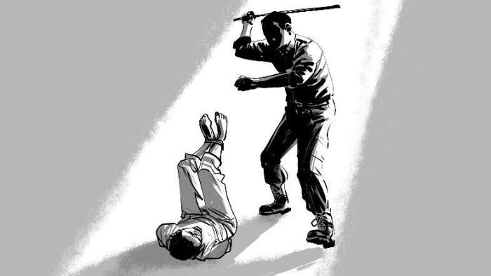 “Karim” said interrogators raised and bound his legs and beat him on the soles of his feet. 