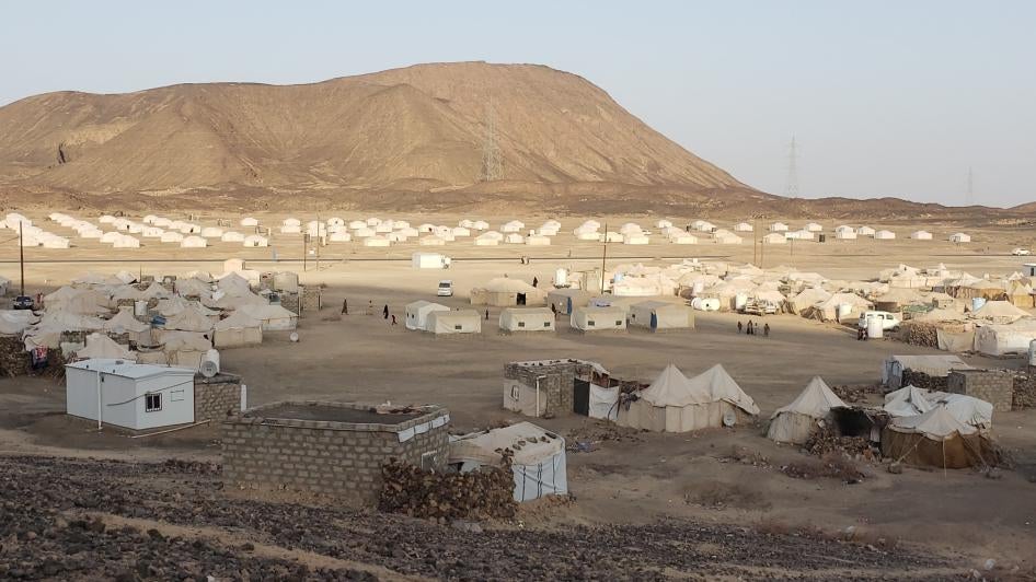 Al-Meel camp is one of 126 camps for internally displaced people in Marib governorate, north Yemen, March 2020. 