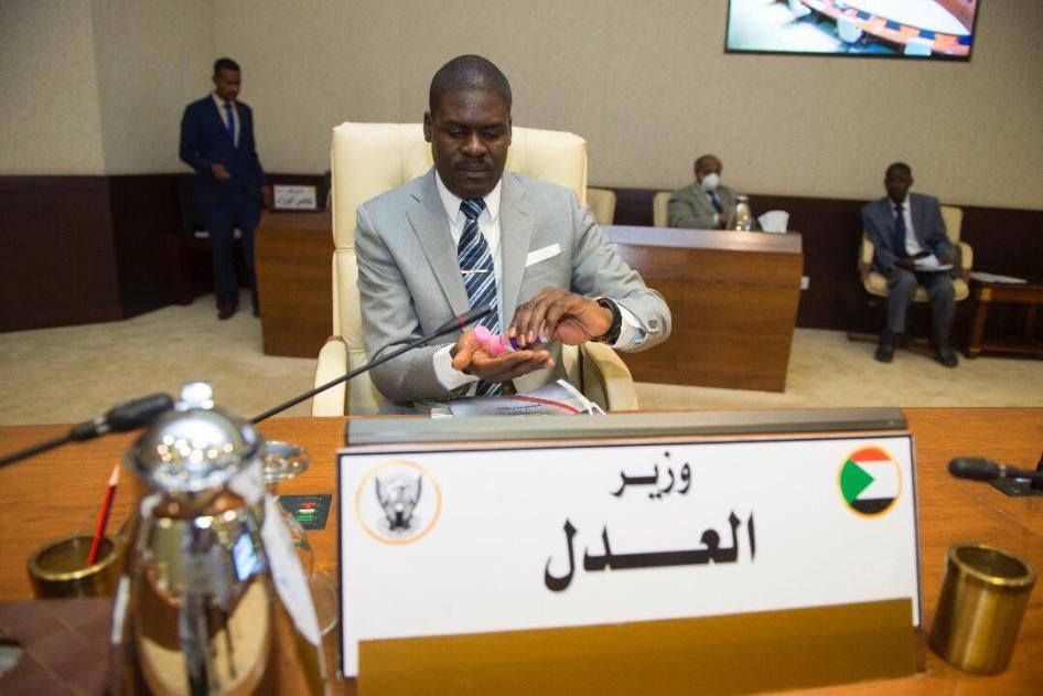 Sudan's Justice Minister Nasredeen Abdulbari
