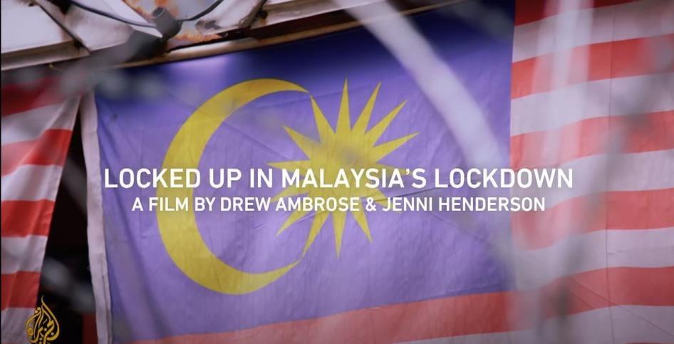Screenshot from Al Jazeera's Locked Up in Malaysia's Lockdown | 101 East
