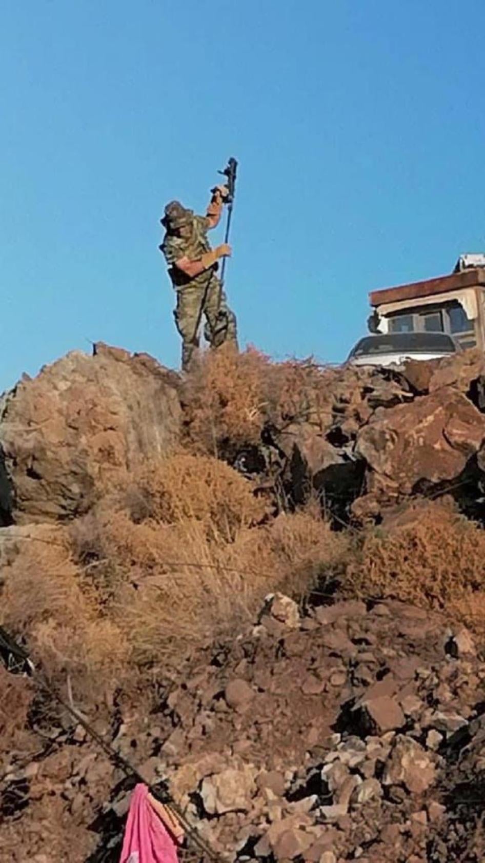 Greek military’s clearance operations in Mavrovouni