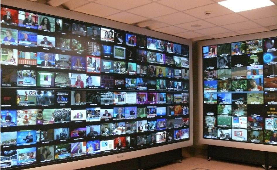 The Monitoring Center of the Radio and Television Supreme Council (RTÜK) where the broadcasts of more than 1780 radio and television stations are regulated.  November 9, 2020 