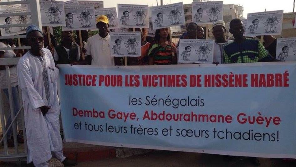 Supporters of Habre's victims, Dakar, 2015.