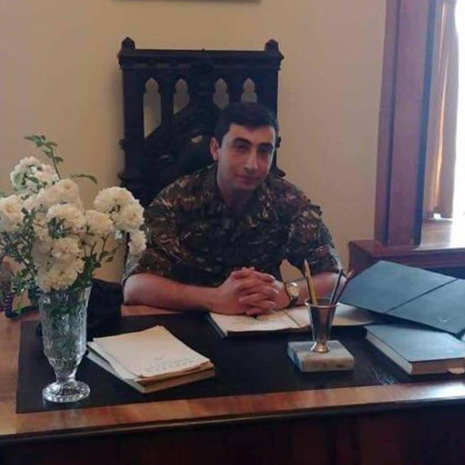 Armenian military doctor Sasha Rustamyan, 26, killed in an attack on an ambulance during the six-week armed conflict in Nagorno-Karabakh in 2020.  Used with permission from the Rustamyan family.