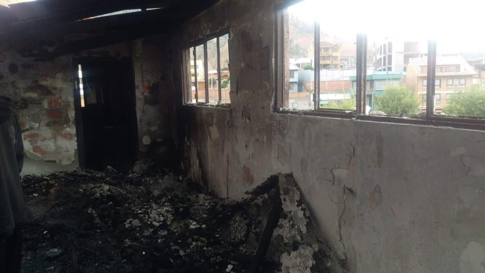 The home of human rights defender Waldo Albarracín was burned on November 10, 2019, allegedly by MAS supporters.