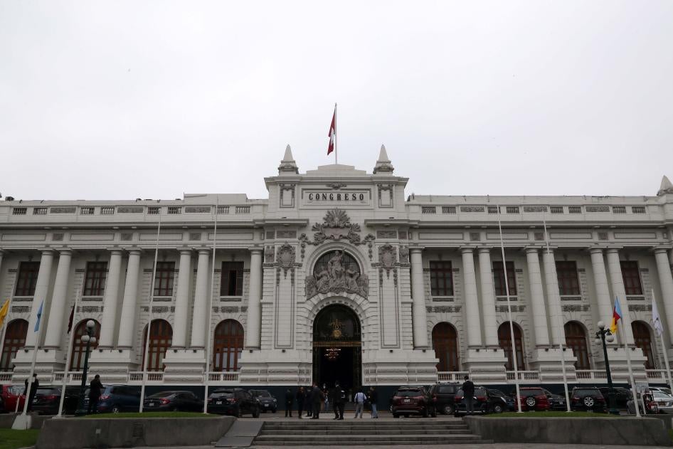 Una vista del edificio del Congreso en Lima, Perú, el 17 de septiembre de 2018.