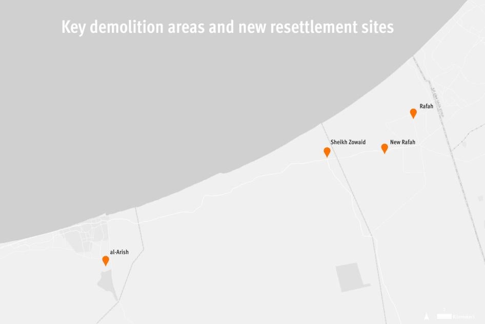 Key demolition areas