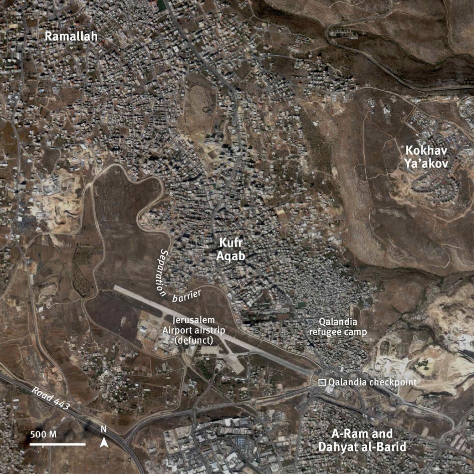 Satellite graphic of Kufr Aqab