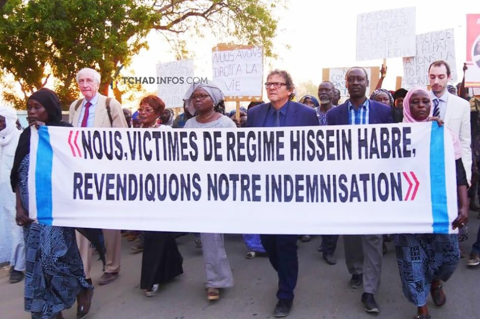 Victims of former Chad dictator Hissène Habré demonstrate reparations