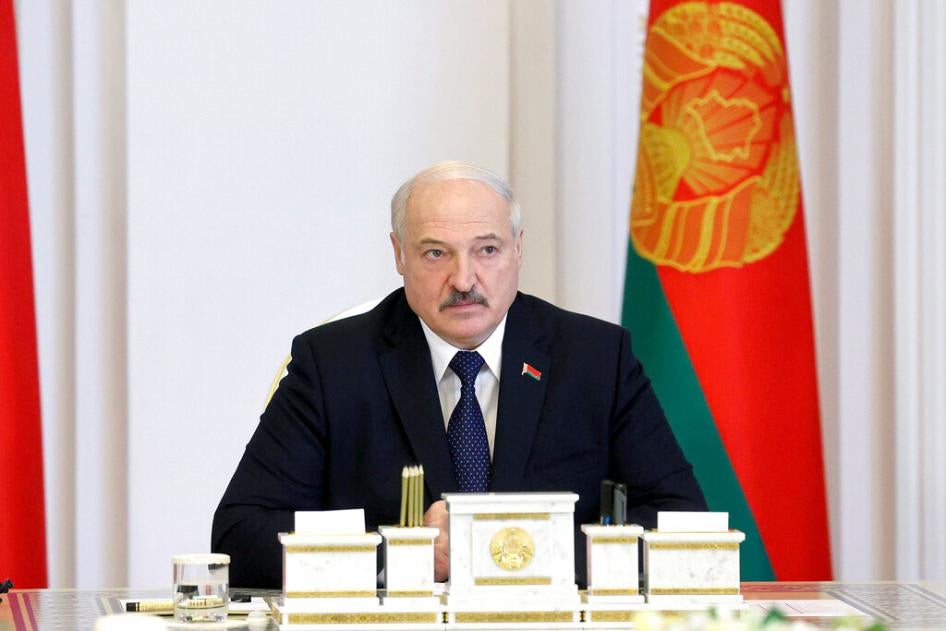 Президент Беларуси Александр Лукашенко выступает на заседании кабинета министров в Минске, Беларусь, пятница, 23 июля 2021 года, объявив о "зачистке" гражданского общества. 