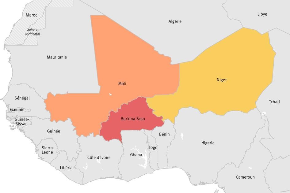 Carte de la région du Sahel
