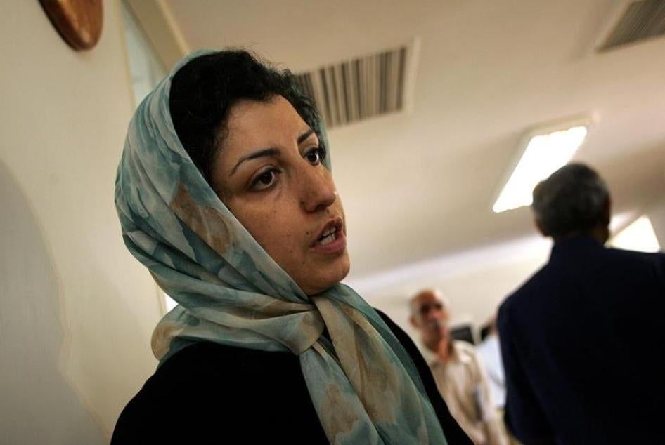 La militante iranienne des droits humains Narges Mohammadi, photographiée à Téhéran le 25 juin 2007.