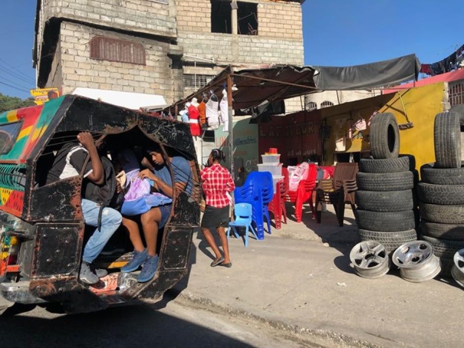 Une rue de Port-au-Prince, en décembre 2021.