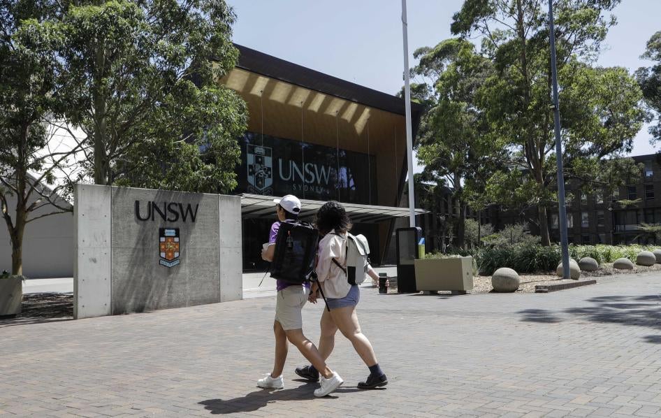 澳洲新南威爾士大學悉尼校區，2020年12月1日。