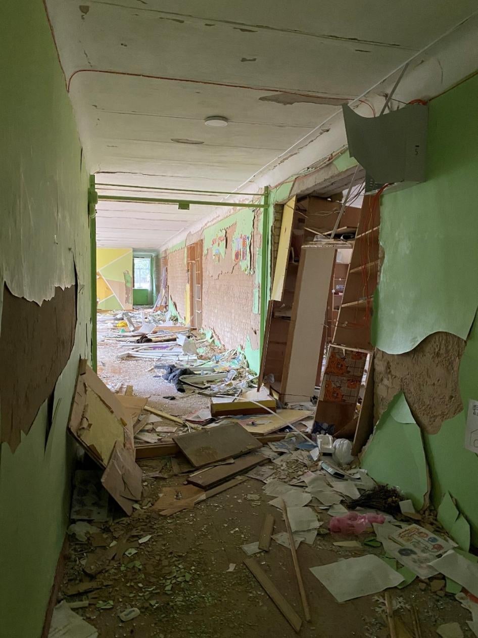 Damage caused to School 21