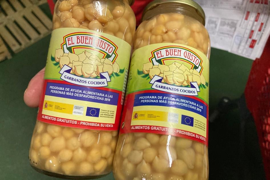 Two jars of chickpeas