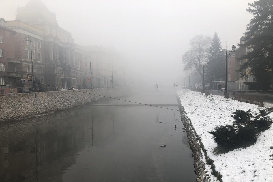 Zagađenje zraka u Sarajevu, Bosna i Hercegovina, u decembru 2020.