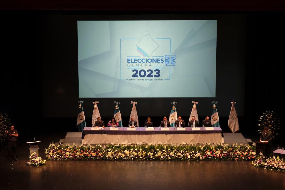 El Tribunal Supremo Electoral de Guatemala abrió el registro de candidatos para las elecciones generales de 2023 en Ciudad de Guatemala, Guatemala, 20 de enero de 2023.