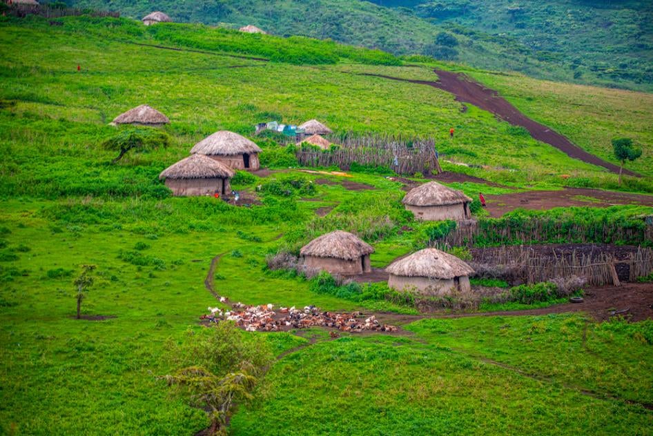 Maasai village in the Ngorongoro Conservation Area, Tanzania, February 8, 2022. 