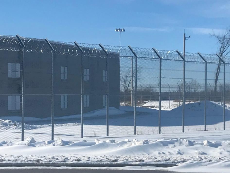 Le Centre correctionnel du Centre-Est à Lindsay (Kawartha Lakes), dans la province d’Ontario au Canada, photographié le 10 février 2021.