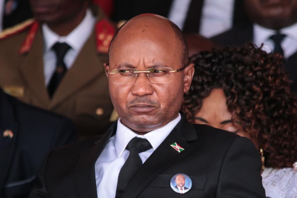  Burundi's former prime minister Alain Guillaume Bunyoni.