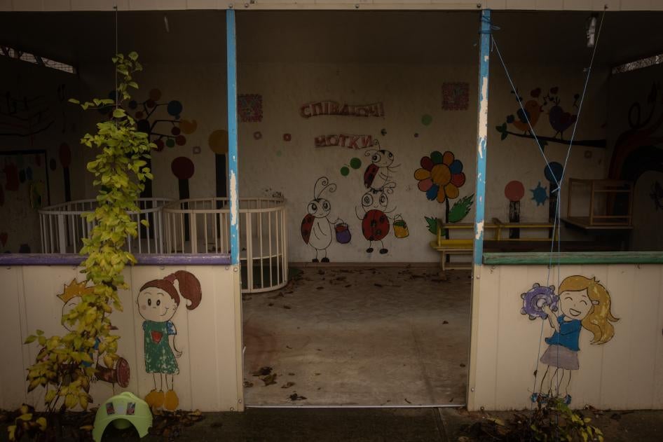 Детский дом в Херсоне, откуда российские власти вывезли, по предварительным данным, 49 детей. Херсон, Украина, 27 ноября 2022 г. 
