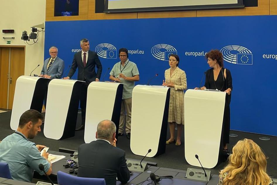مؤتمر صحفي عقد في "البرلمان الأوروبي"