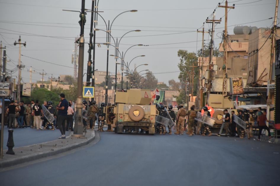 Iraqi security forces near the Kirkuk castle in Kirkuk, Iraq, September 7, 2023. 