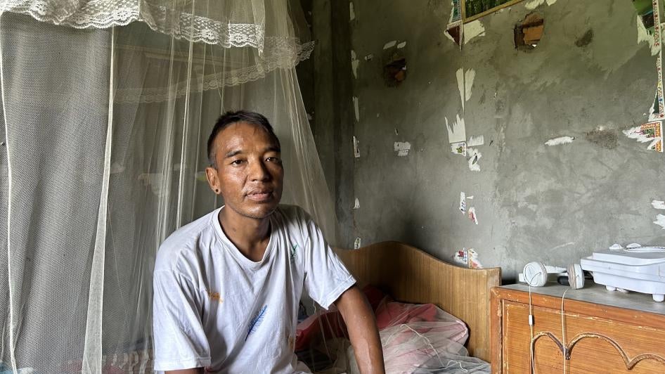 Man Bahadur at his home in Kapilvastu, Nepal, which is 2.5 hours away from the closest hospital in Butwal, July 21, 2023.