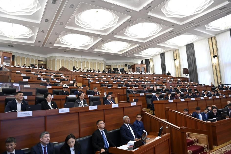 Kyrgyzstan’s parliament in Bishkek on November 17, 2022.