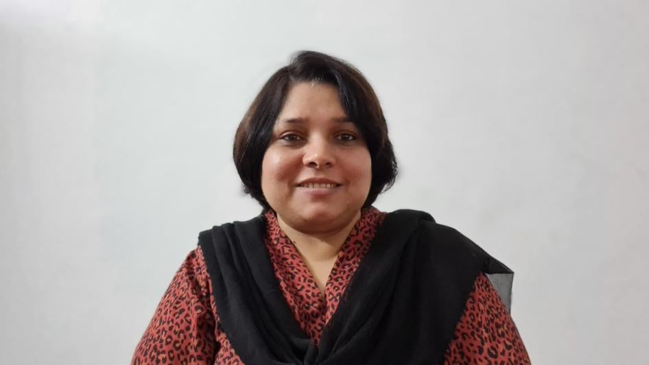 Dur e Shawar, presidenta del Comité Nacional de Mujeres y vicepresidenta de Federación de Trabajadores de Pakistán, Pakistán.