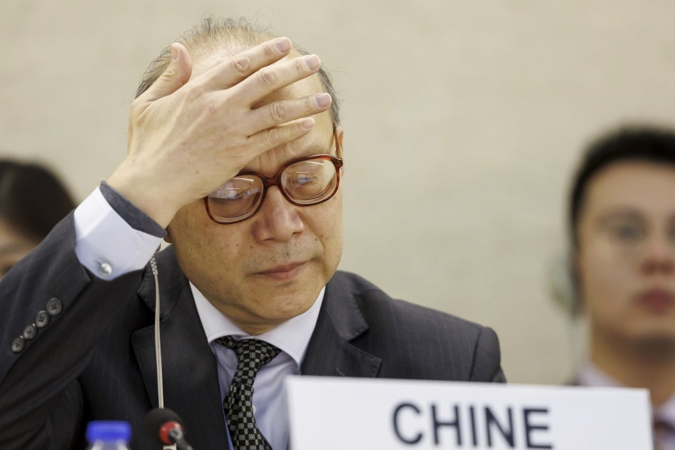 Chen Xu, China’s ambassador to the United Nations in Geneva, at the UN headquarters in Geneva, Switzerland, January 23, 2024. 