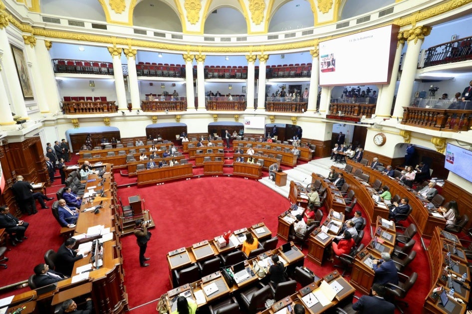 Congreso de la República del Perú, en Lima, 6 de marzo de 2024.