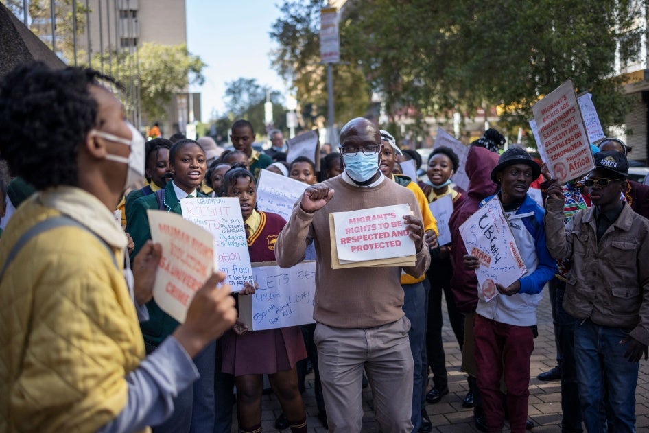 South Africa Toxic Rhetoric Endangers Migrants Human Rights Watch South Africa Toxic Rhetoric Endangers Migrants Human Rights Watch