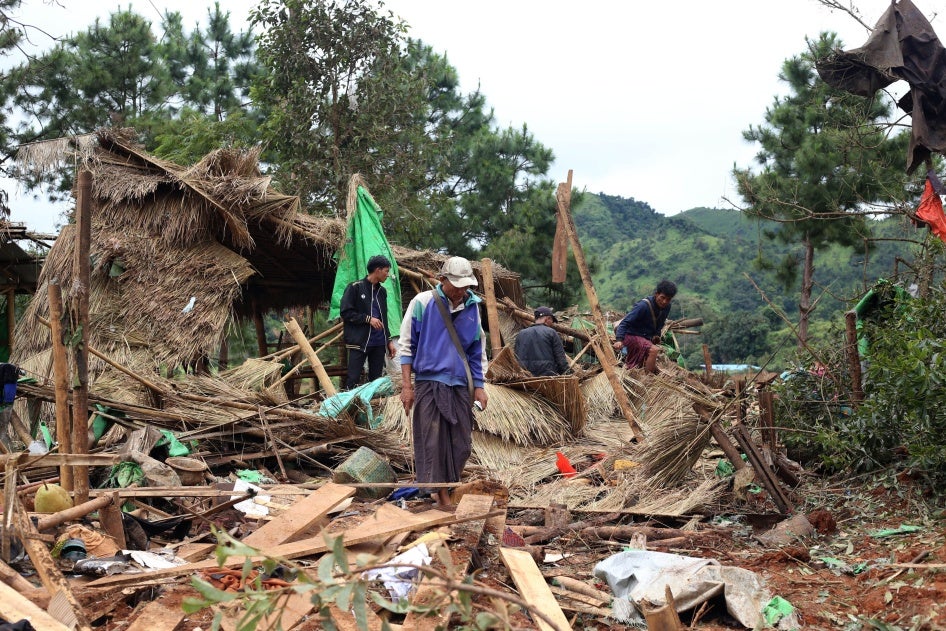 ミャンマー：「焦土」戦術の激化 | Human Rights Watch