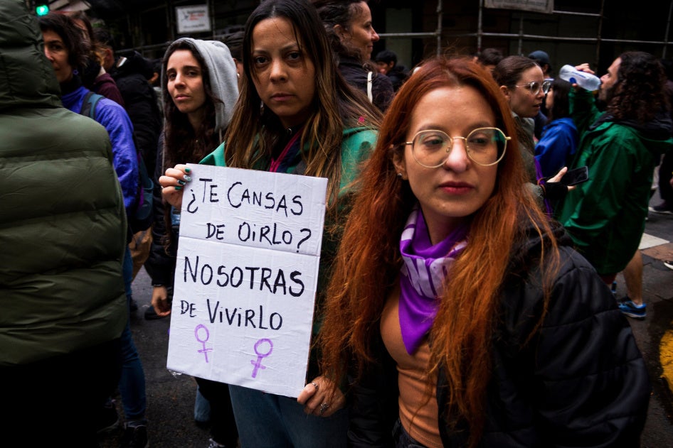 Las mujeres en Argentina enfrentan una creciente violencia