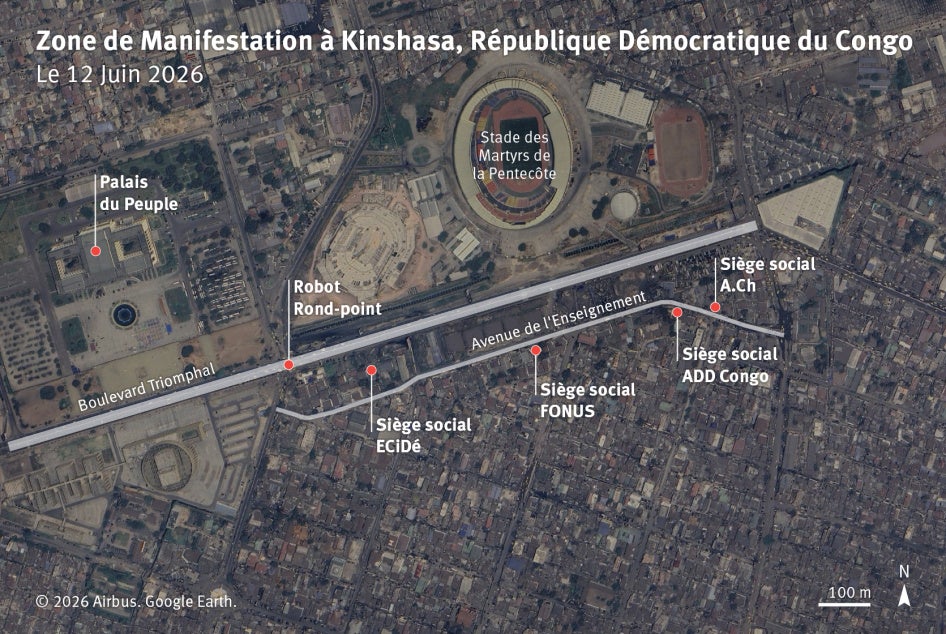 Carte de Kinshasa.