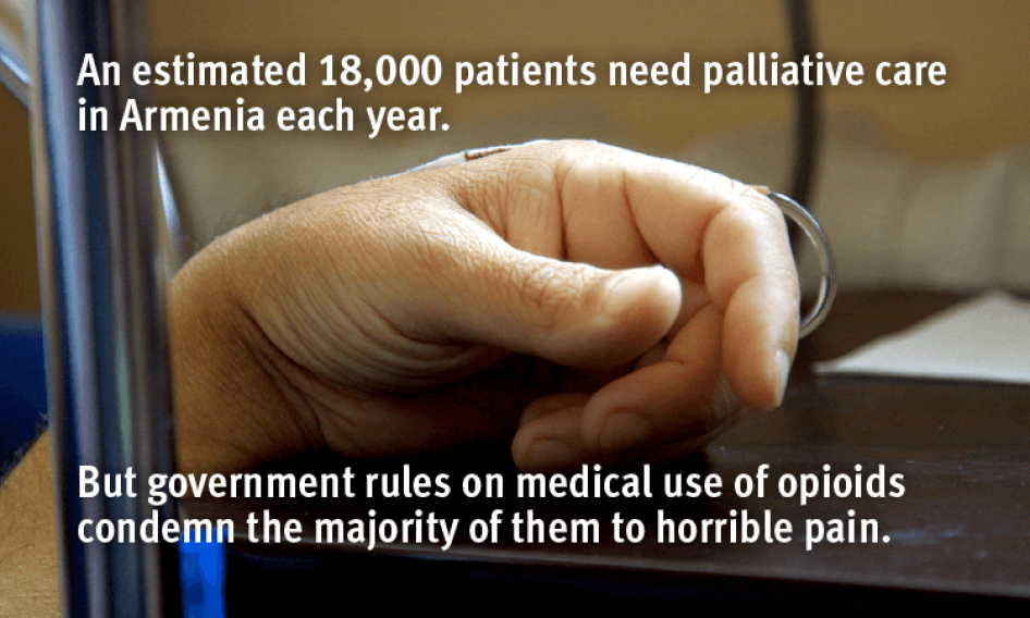 Social media graphic - 18,000 people need palliative care in Armenia every year