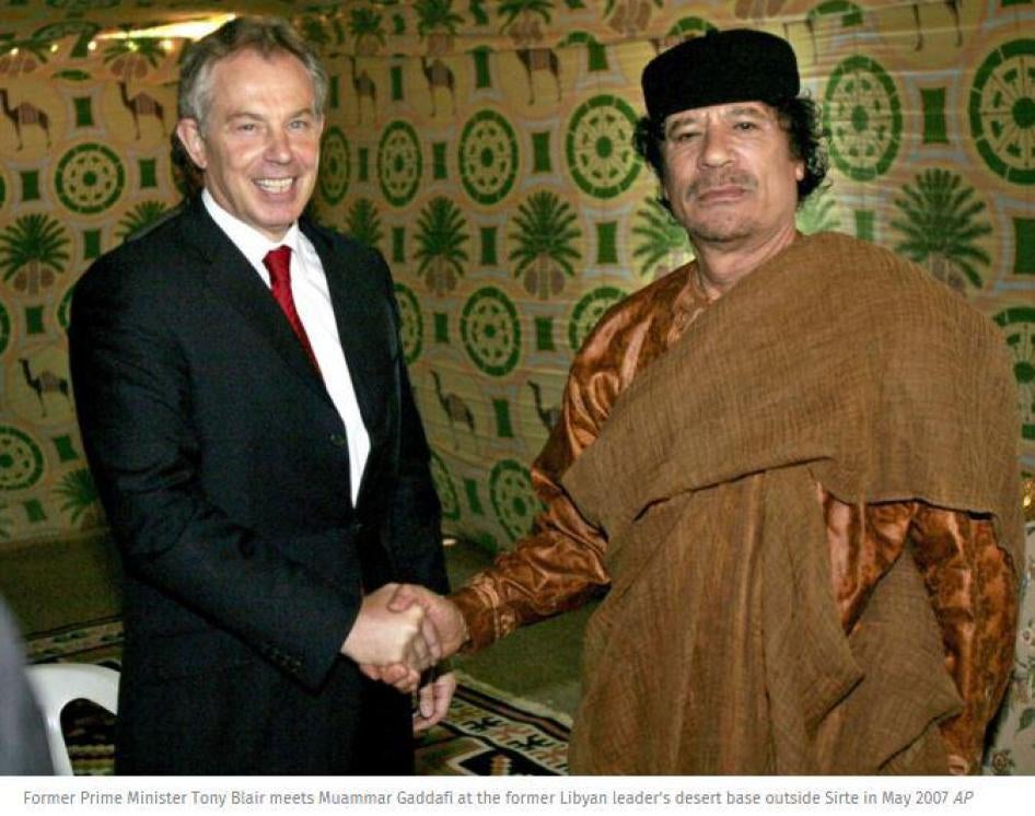 Blair & Gaddafi, AP