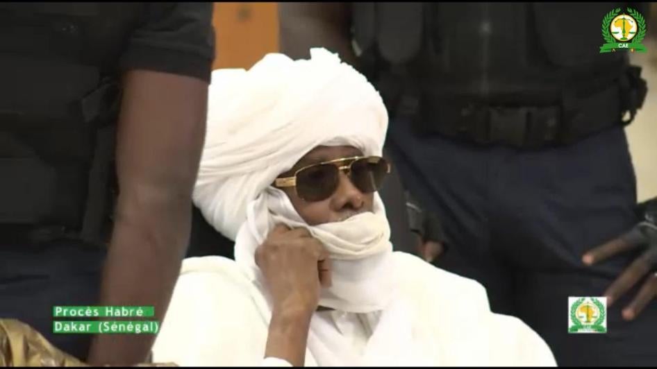 Hissène Habré lors de la première phase de son procès à Dakar, en novembre 2015.