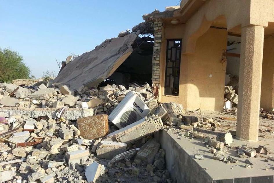 Demolished house of Dr. Munir, al-Ali subdistrict of al-Alam. 