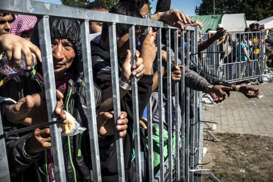 Hungary Detained Asylum Seekers