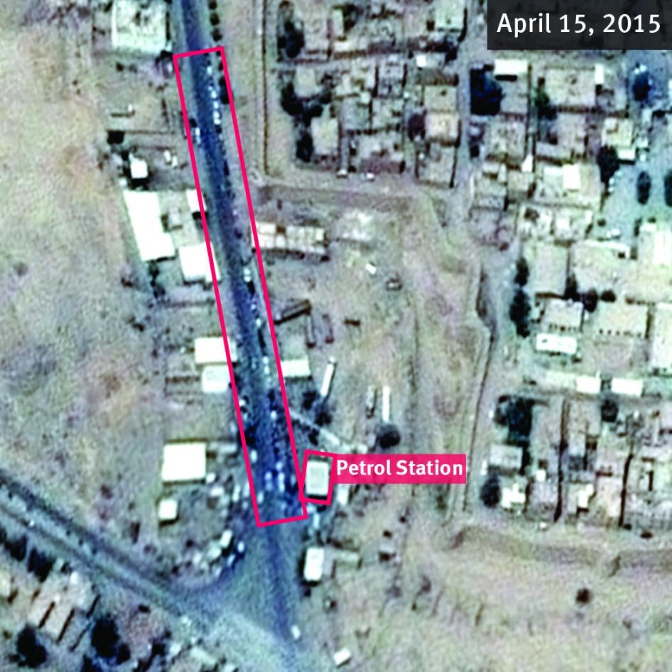 satellite map of petrol station in Sadaa