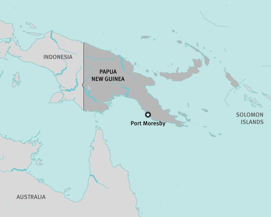 map of papau new guinea