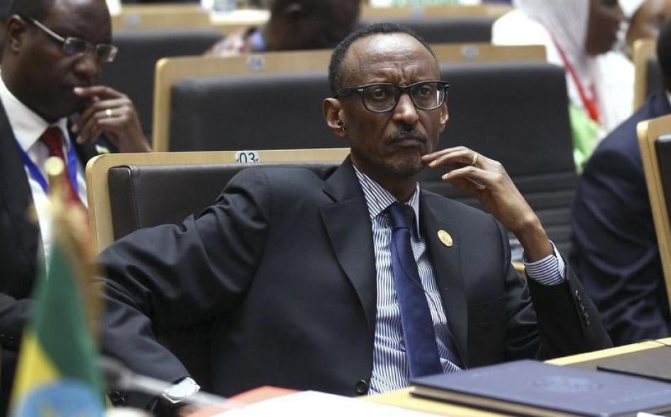 Le président rwandais Paul Kagame, lors de la 24e session de la Conférence des chefs d'État et de gouvernement de l'Union africaine au siège de l'UA à Addis-Abeba (Éthiopie), le 30 janvier 2015.